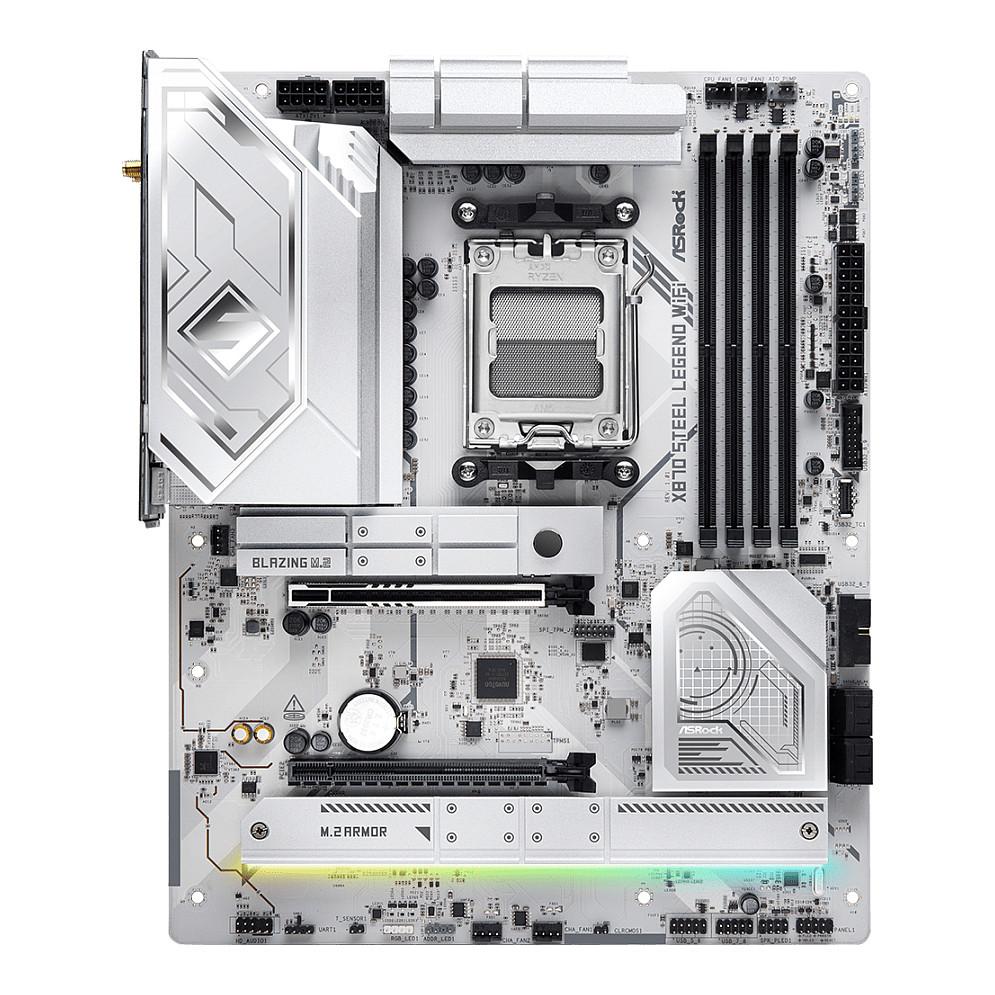 Pllakë Amë ASRock X870 Steel Legend WiFi / AMD AM5 / DDR5 / ATX / Wi-Fi 7 / 2.5GbE LAN - 3