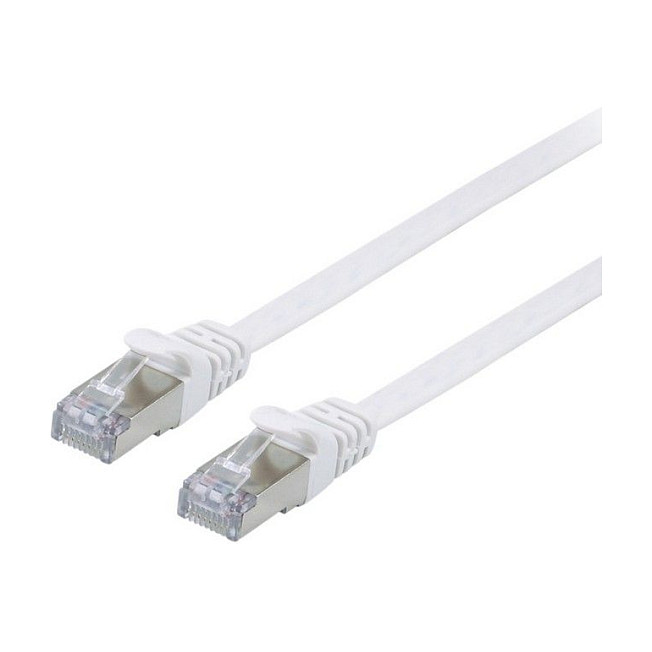 Kabllo për Rrjet Equip Patch Cable Cat6A U/FTP / 2xRJ45 / 2.00m / Bardhë / Flat / LSZH – Polybag - 1