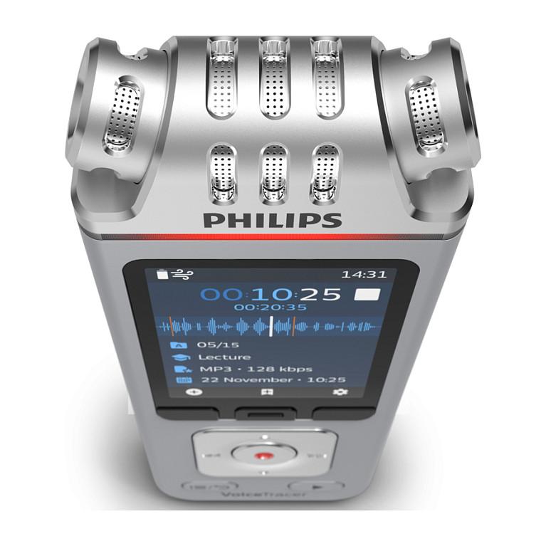 Rekordues Zëri Philips VoiceTracer DVT4115, 8GB, Stereo, MP3/WAV, Wi-Fi, USB-C - Argjend - 3