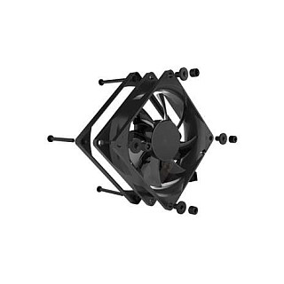 Ftohës për Kasë Noiseblocker BlackSilent Pro Fan P-1 / 80mm / 25mm / 1500 RPM / 29.3 m³/h / 15.4 dBA / 3-Pin / NB-NanoSLI 2 – Zezë