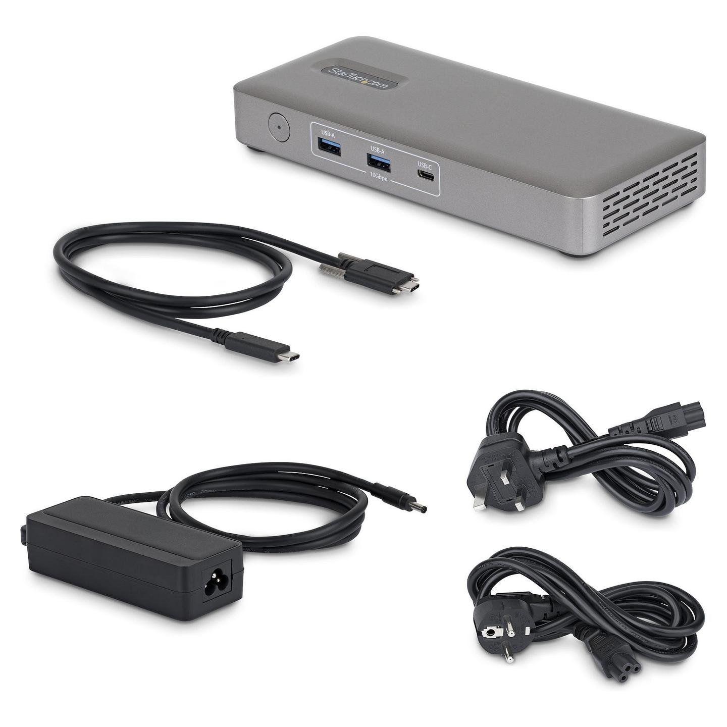 Docking Station StarTech 208UE-USB4-DOCK, USB4, 2x HDMI, 4K, 2.5GbE, 100W PD - Gri - 4