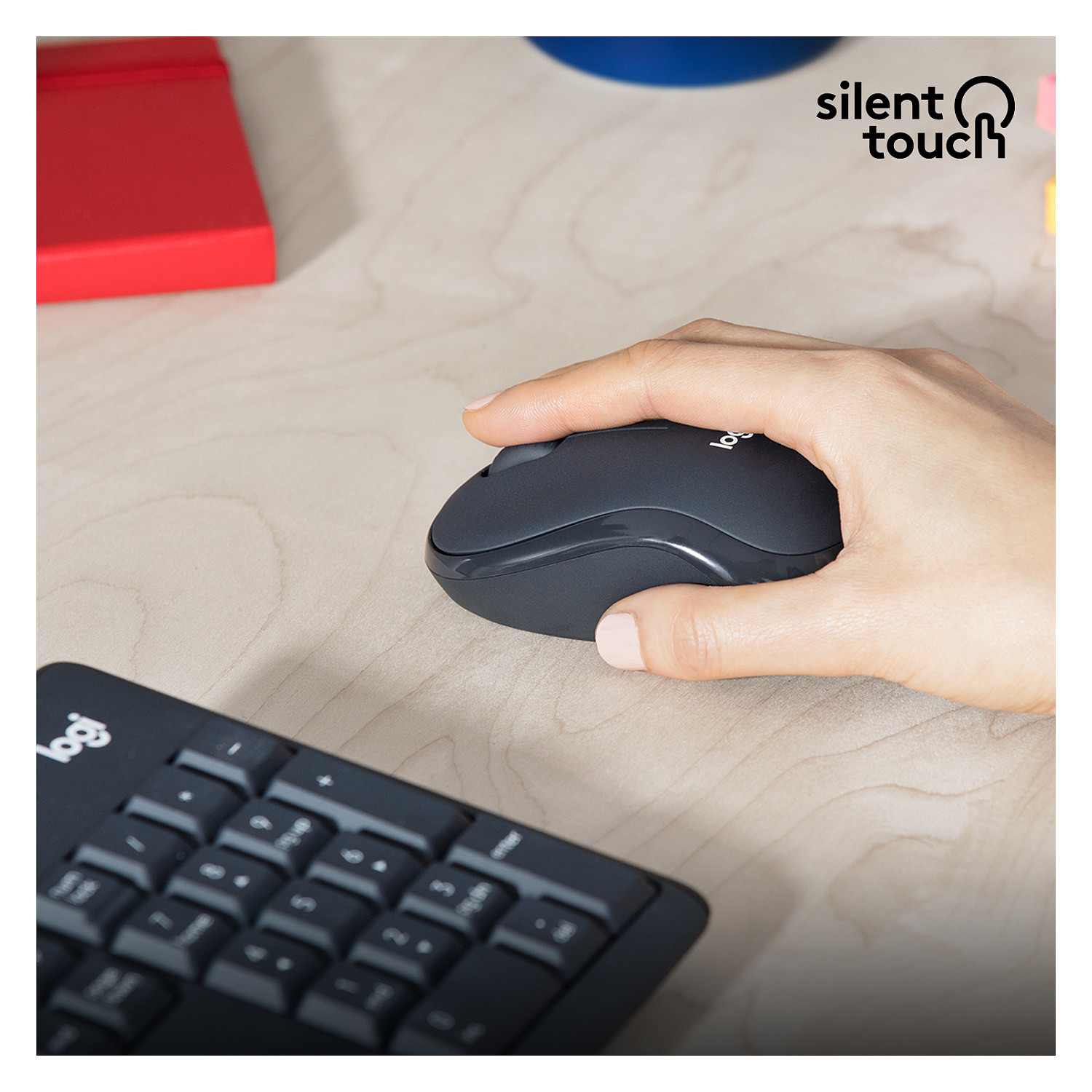 Set Tastierë dhe Maus Logitech MK295 Silent wireless Combo Graphite QWERTY US - 4