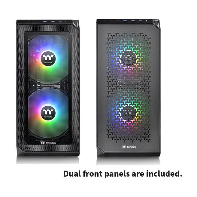 Kasë Thermaltake View 300 MX / Mid-Tower / Xham i Temperuar / 2x200mm + 1x120mm ARGB / USB 3.2 Gen2 Type-C – Zezë - 6