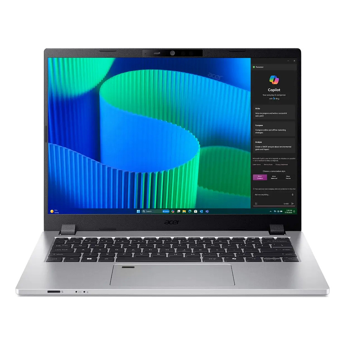 Laptop Acer TravelMate P2  / i5-120U / 16GB DDR5 / 512GB / 14" WUXGA IPS / Intel Graphics / DE  / I hirtë - 1