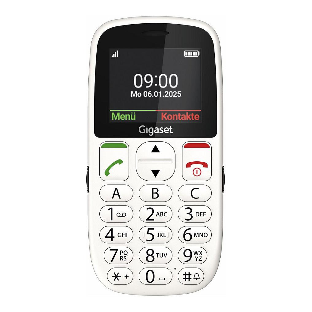 Telefon i Thjeshtë Gigaset GL395, 2G, Ekran 2.2" TFT me Ngjyra, 32MB RAM, 32MB Memorie, Buton SOS, IP44 - Bardhë