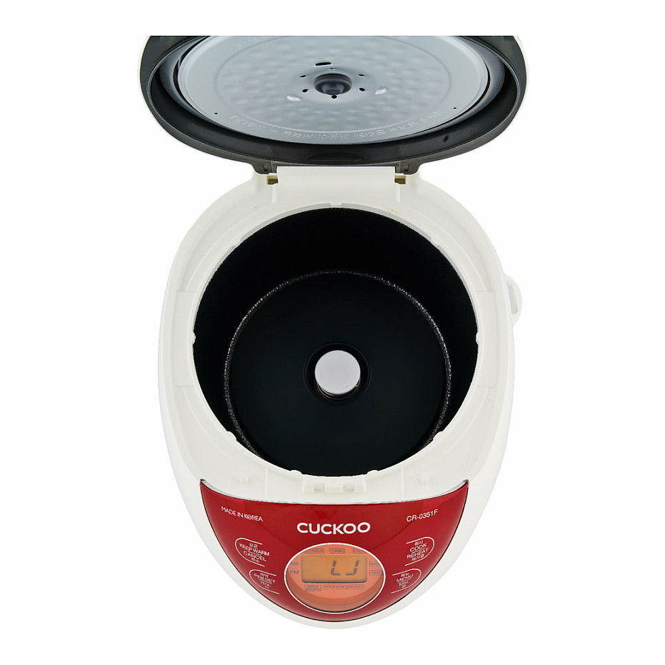 Furrë e mençur Rice Cooker Cuckoo / 0.54L / Model CR-0351F / 3D Heating System / Keep Warm Function - Bardhë / Kuq - 11