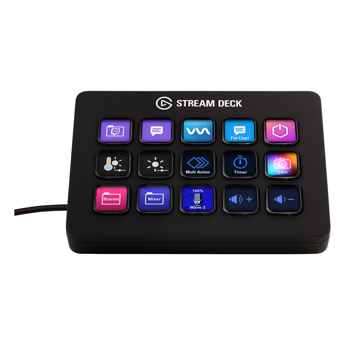 Kontroller Elgato Stream Deck MK.2 / 15 butona LCD të personalizueshëm / USB / e zezë - 2