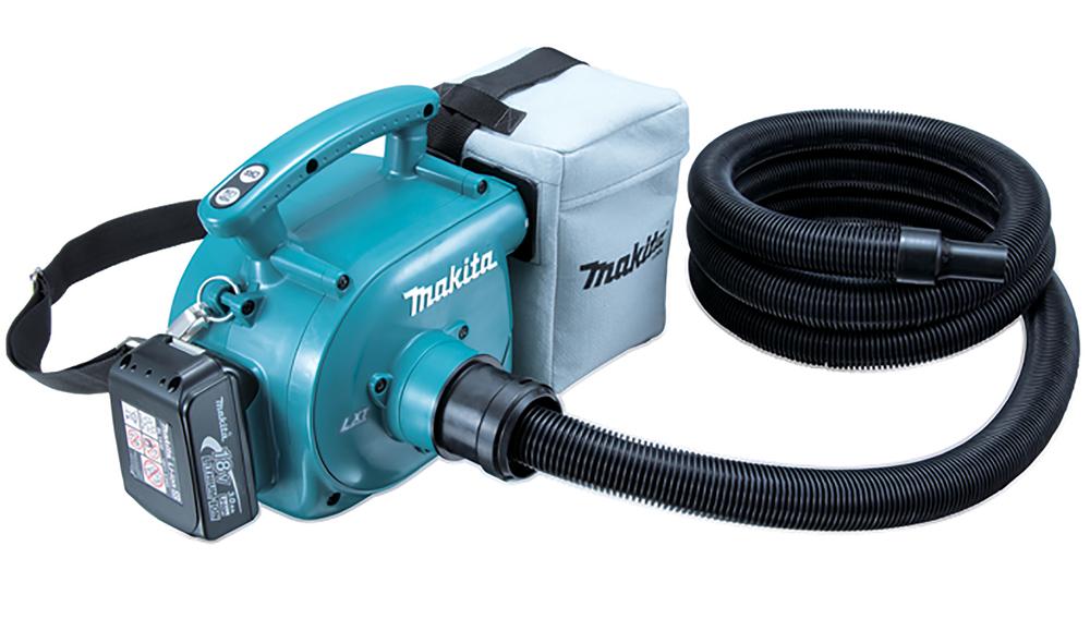 Fshesë me Bateri Makita DVC350Z, 18V, 3L, Thithje 5.5kPa, 2 Nivele Fuqie, Funksion Fryrjeje - Blu/Zezë