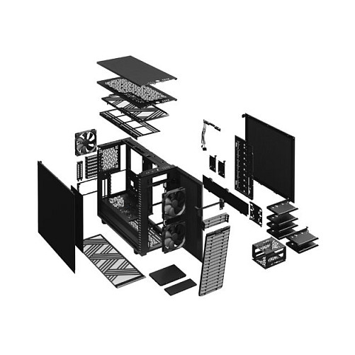 Kasë Midi Fractal Design Define 7 - Zezë - 33