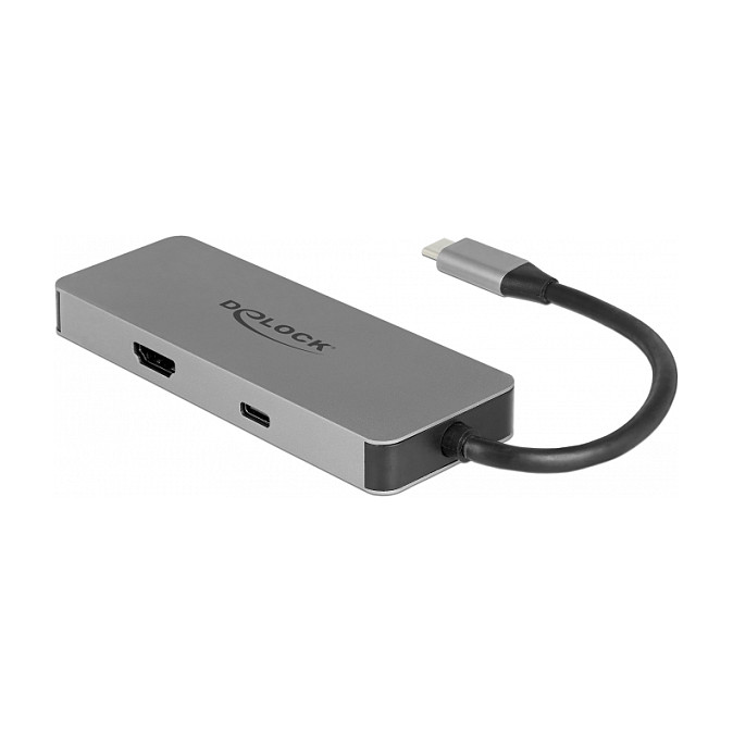 Docking Station DeLOCK 4K HDMI / 1xUSB-A / 1xUSB-C / 1xHDMI / SD / PD 2.0 – Gri - 2