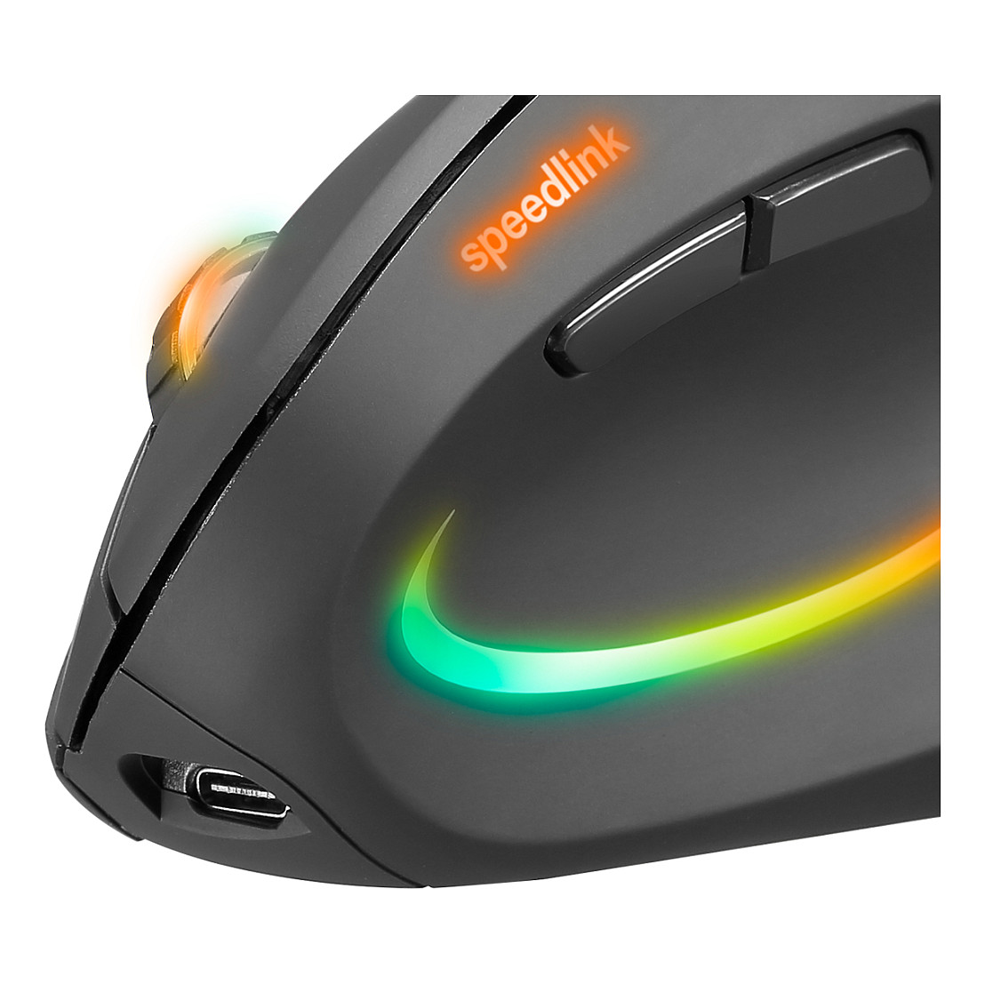 Maus Gaming Speedlink PIAVO PRO Illuminated Rechargeable Vertical Mouse - Gri e mbyllur - 2