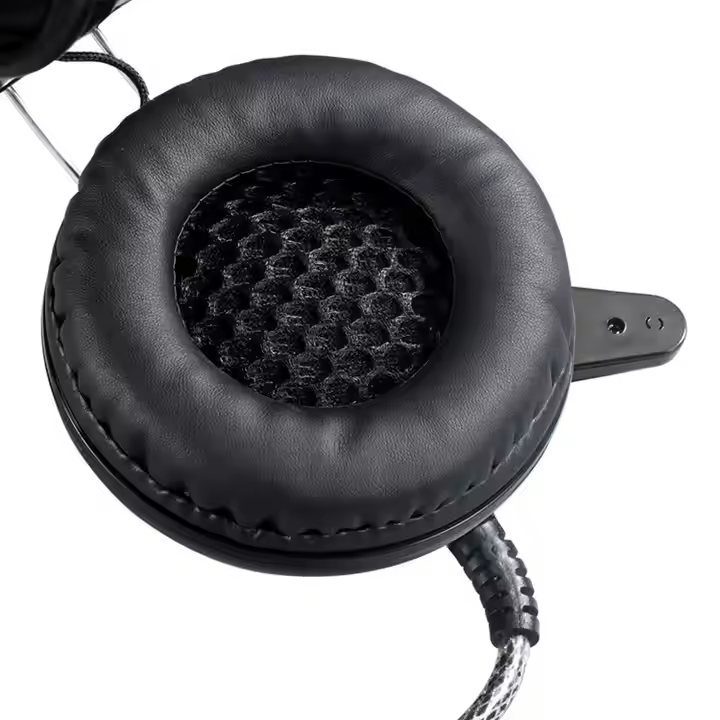 Kufje Gaming YORO Stereo F15 / USB / LED / Over-Ear / E zezë - 4