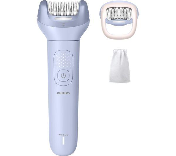 Makinë Depilimi Philips 8000 Series BRE708/00, Wet & Dry, Wireless, 32 Pinceta, 2 Shpejtësi, LED, 60 Minuta - Blu