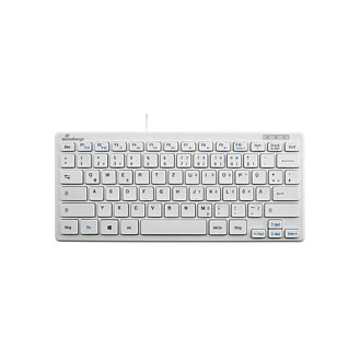 Tastierë me kabllo MediaRange MROS113 / QWERTZ / 78 Taste / USB / Mini - Bardhë