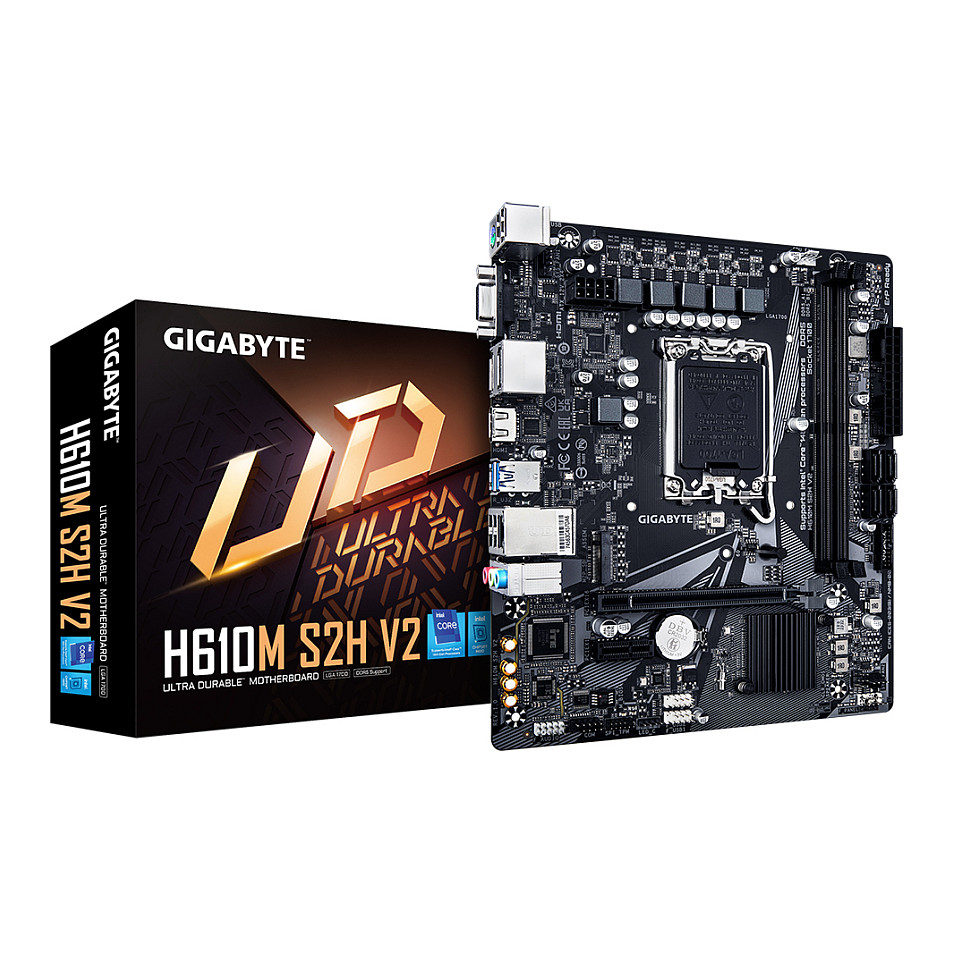Pllakë Amë MB Intel Gigabyte H610M S2H V2 / LGA 1700 / DDR5 / mATX / HDMI - 1