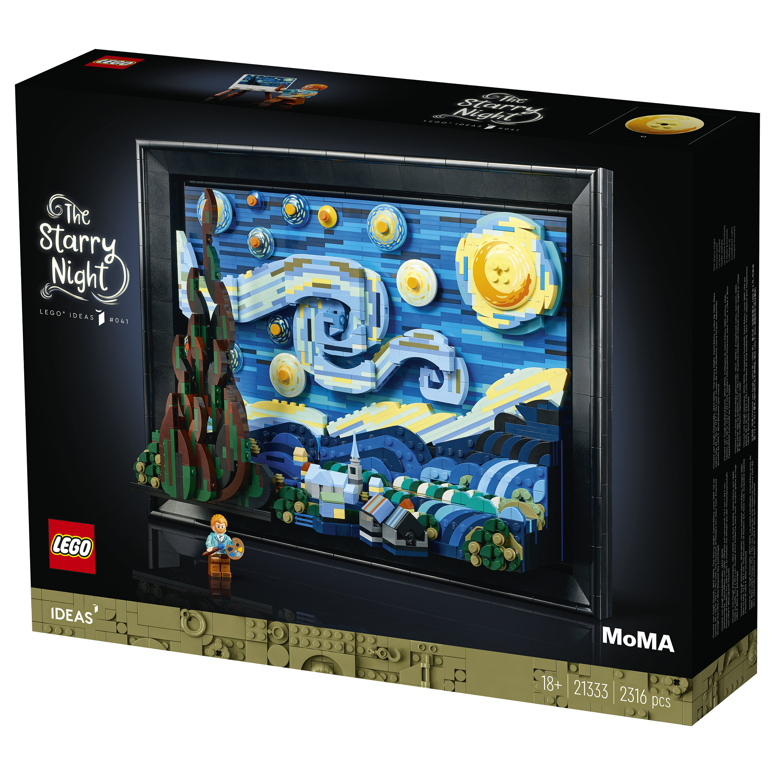 LEGO Ideas Vincent van Gogh – The Starry Night - 12