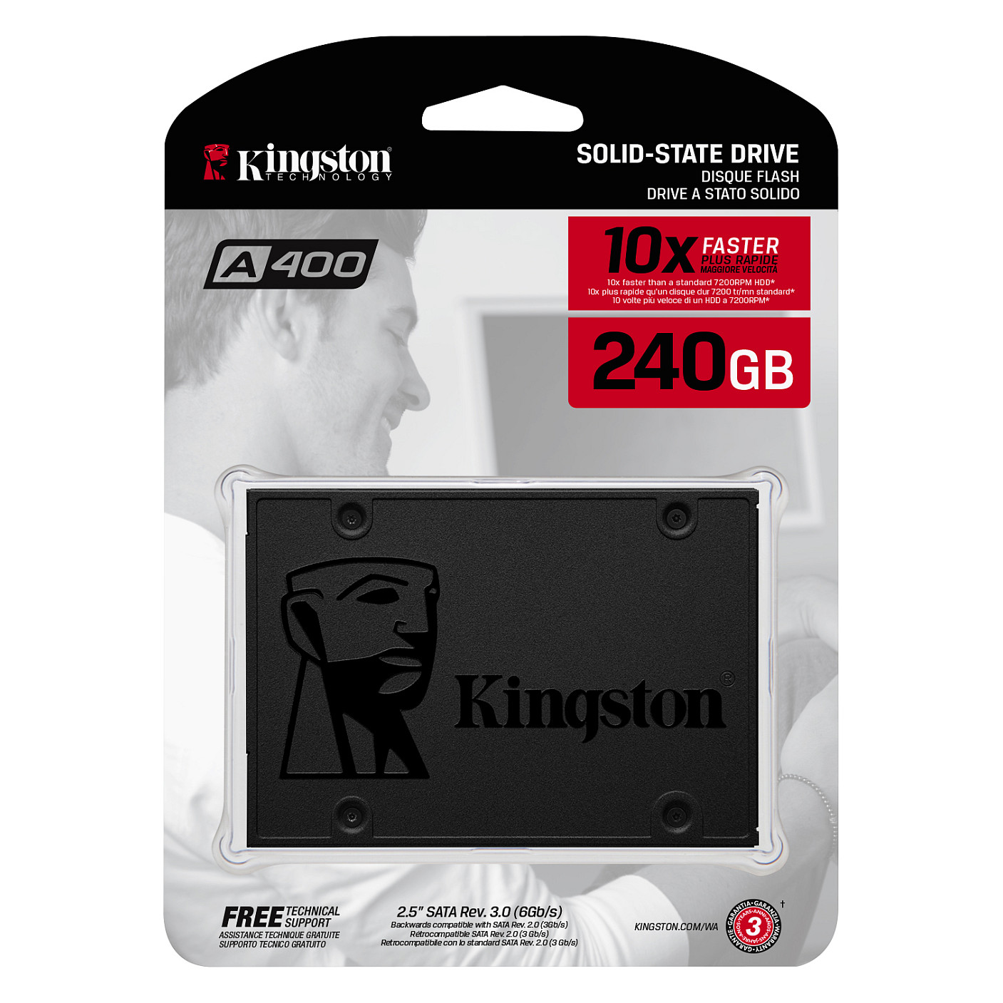 SSD të Brendshme 2.5" 240GB Kingston SSDNow A400 - 4