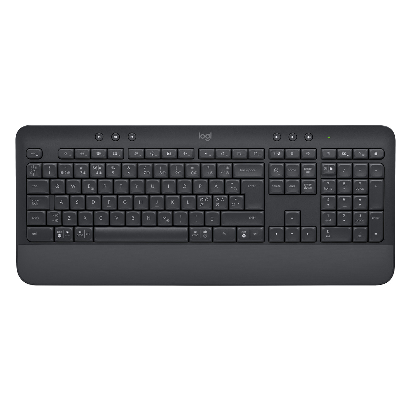 Logitech Signature MK650 – Set Tastierë & Maus pa Kabllo, Dual Mode, QWERTY Nordic, Maus 5 Butona, 4000 DPI – Grafit - 5