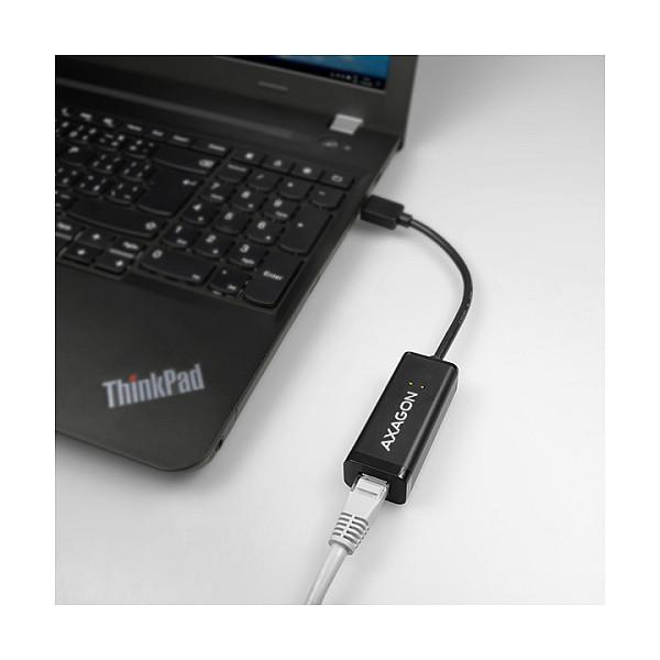 Adapter Rrjeti AXAGON ADE-SR, Gigabit Ethernet 10/100/1000Mbps, USB 3.0 Type-A, 1× RJ45 - Zezë - 10