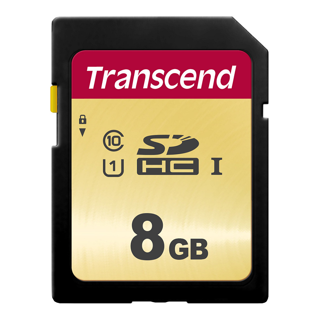 Kartë Memorie SD CARD 8GB Transcend SDHC SDC500S 95/60 MB/s - 2