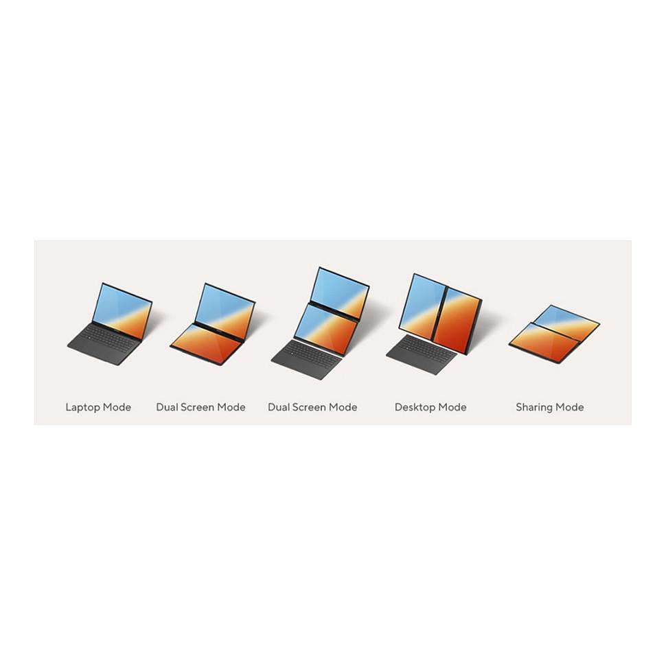 Laptop ASUS Zenbook Duo UX8407AA-SN469X / Ultra 9 386H / 32GB LPDDR5x / 1TB / 14" 3K OLED Touch 144Hz / Intel Graphics - Hiri - 12