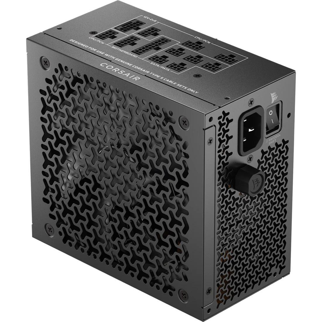 Furnizues Energjie Corsair RM1000x Shift / CP-9020300-EU / 1000W / ATX 3.1 / PCIe 5.1 / Cybenetics Gold / Fully-Modular - Zezë