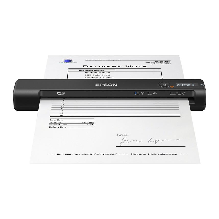 Skaner Dore Epson WorkForce ES-60W / 600x600 DPI / CIS / Wi-Fi / A4 / 300 Faqe/Ditë - Zezë  - 1