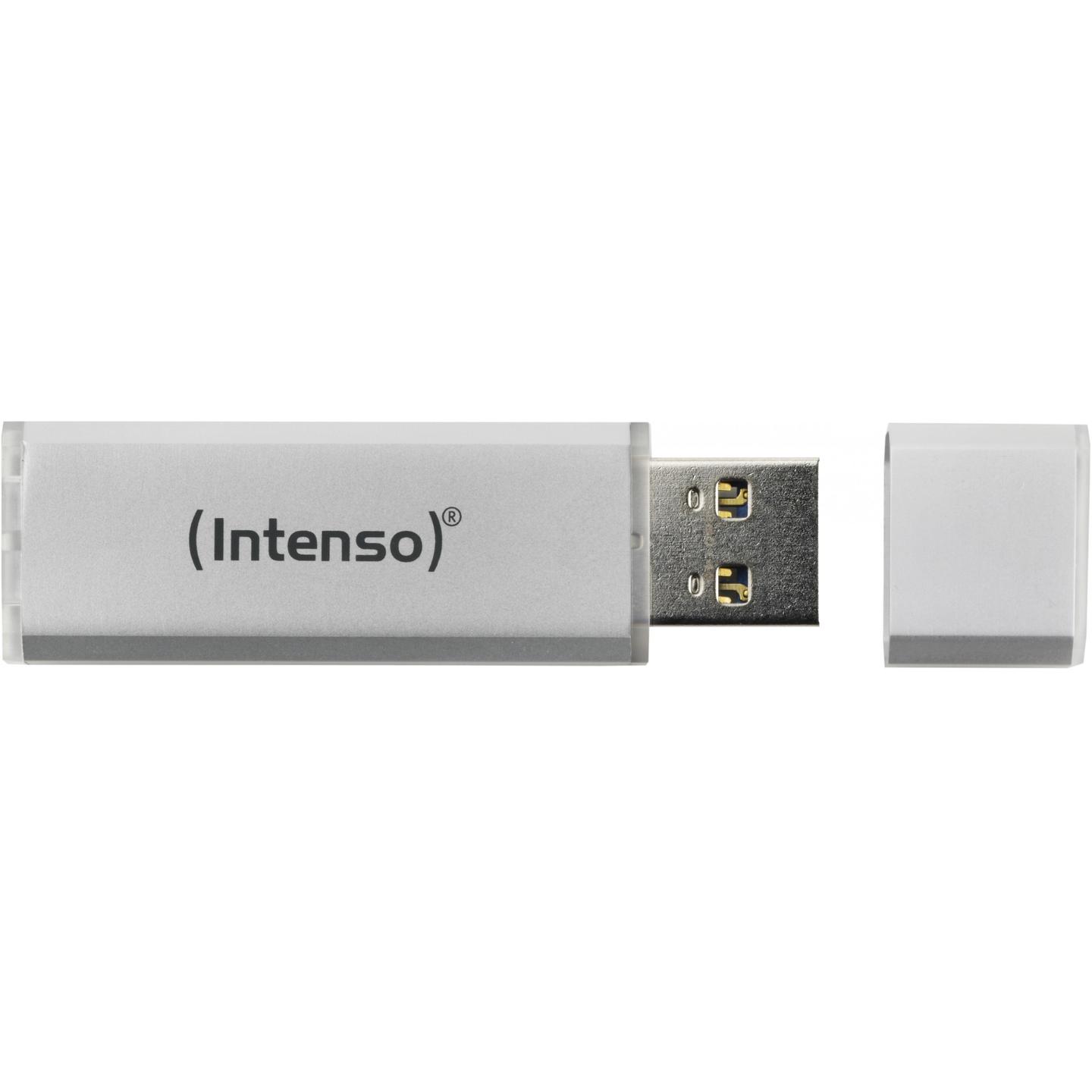 USB Flash Drive Intenso Alu Line 3521492 / 64GB / USB 2.0 / 28MB/s Read 6.5MB/s Write - Argjend