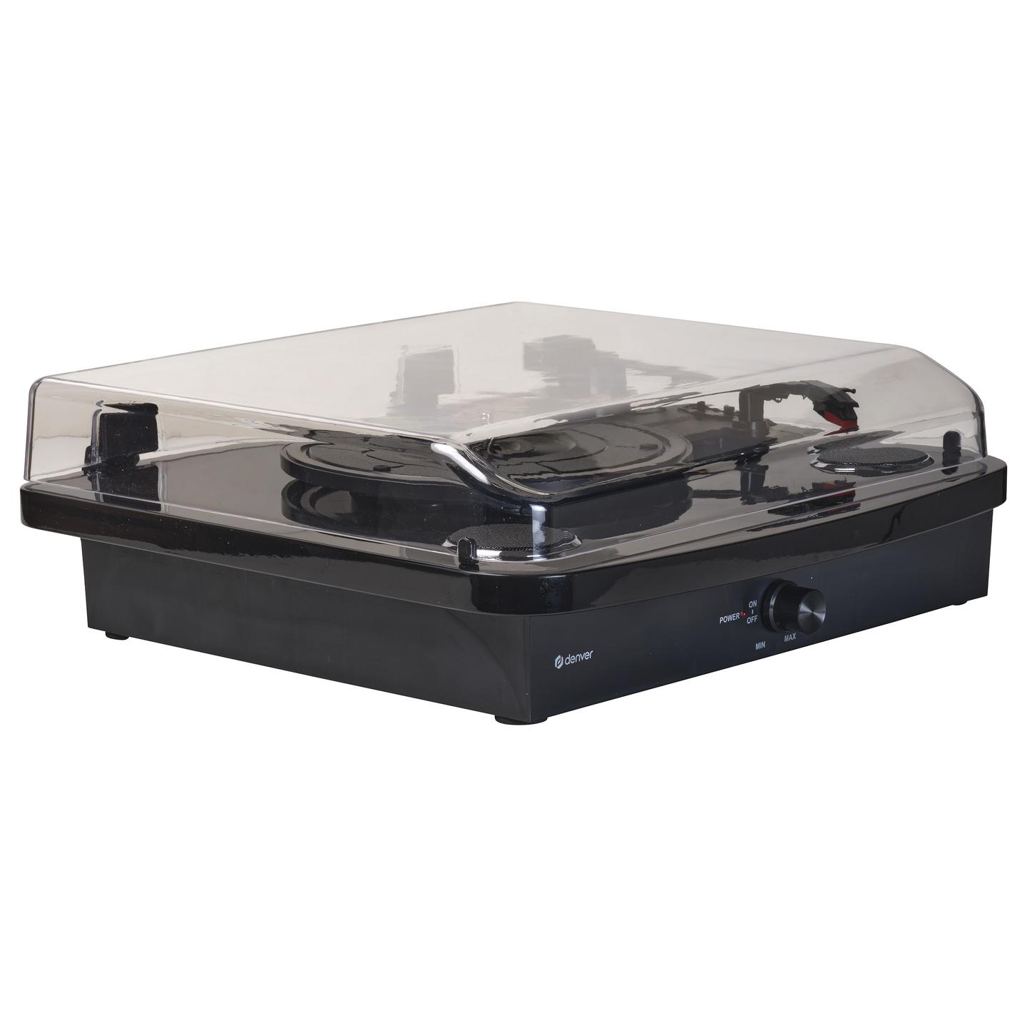 Gramafon Denver VPL-230B, Gjysmë Automatik, USB, 2W - Zezë - 3