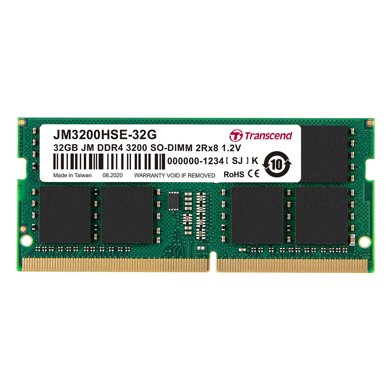 RAM Memorie DDR4 Transcend JetRAM 32GB /3200MHz CL22 UDIMM / JM3200HSE / 32G - 1