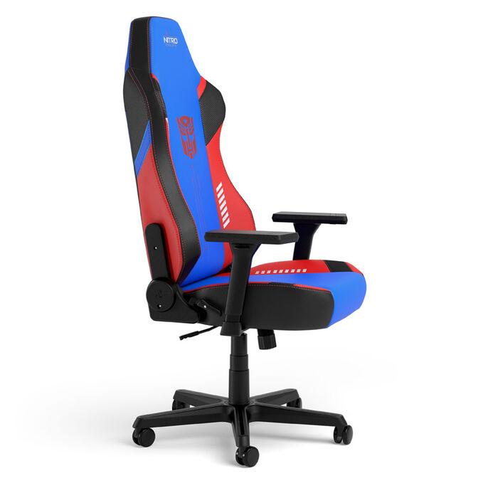 Karrige Gaming Nitro Concepts X1000 / Transformers Optimus Prime Edition / 3D Armrests / Gas Lift Class 4 / Deri 135 kg / NC-X1000-TOE - Blu/Kuqe - 4