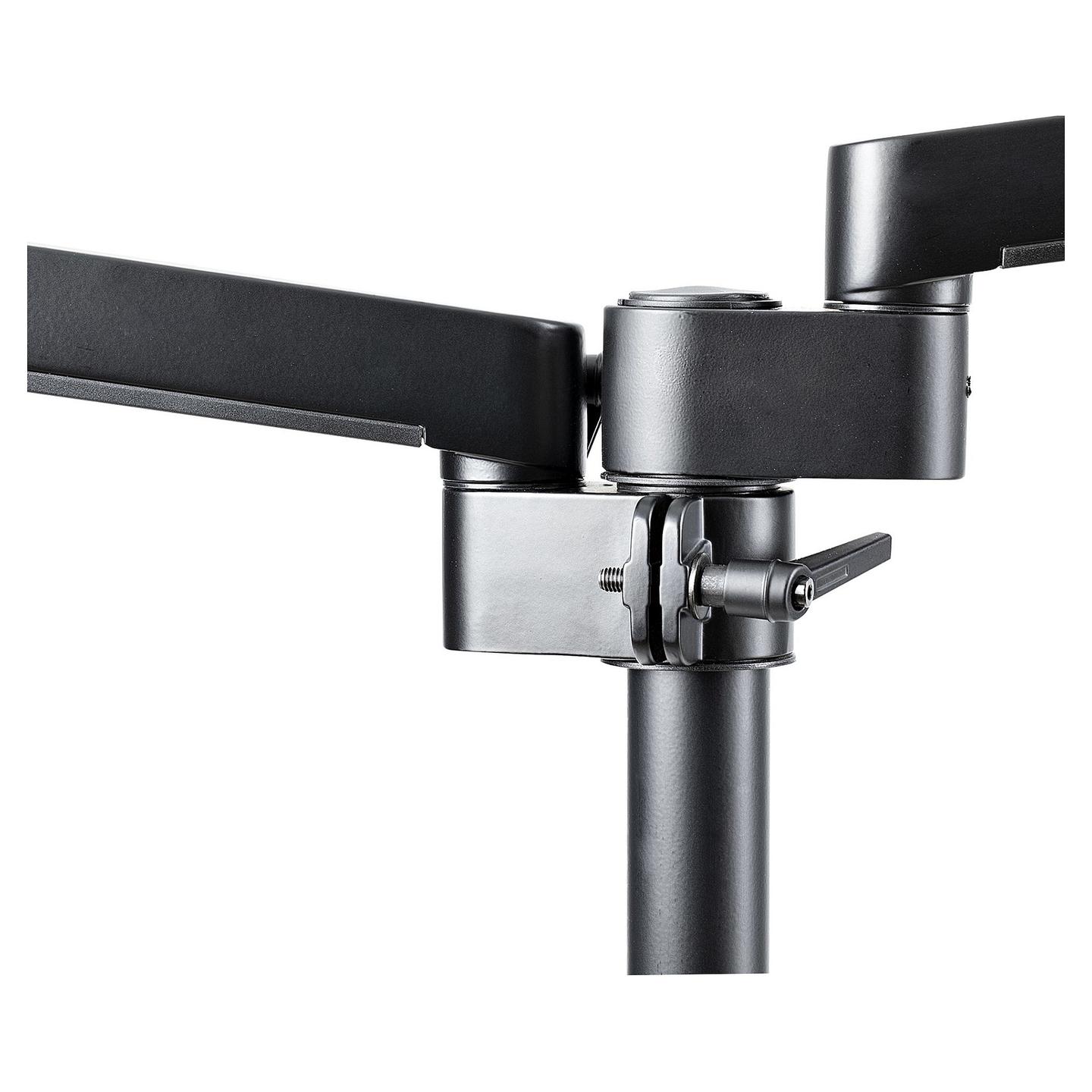 Mbajtëse për Monitor StarTech.com ARMDUALPIVOT, 2 Monitorë, deri 32", 16kg, VESA 75x75–100x100mm, Rregullim Lartësie, Pivot, Tilt - Black - 9