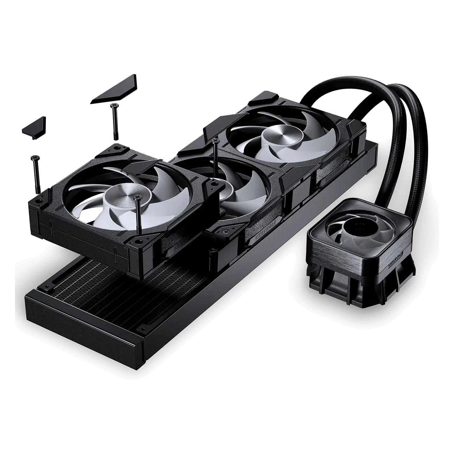 Ftohës Phanteks Glacier One 360D30 X2 DRGB / AIO / 360mm / 3x120mm D-RGB - Zezë - 5