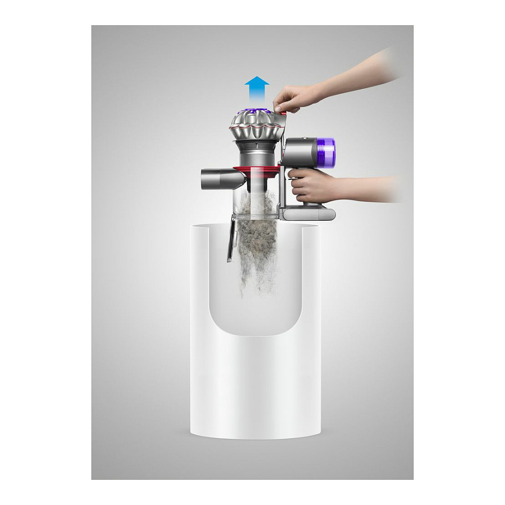 Fshesë me Vakum Dyson V8 Advanced / 130AW / 40min / 0.54L / 15 Cyclones / Motorbar / HEPA - Argjend/Vjollcë - 12