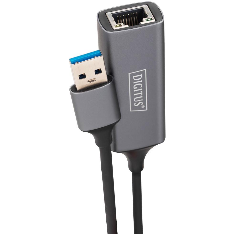 Adapter USB DIGITUS DN-3023 / USB 3.0 në Gigabit Ethernet / RJ45 / 10/100/1000 Mbps - Bardhë - 7