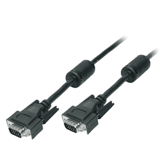 Kabllo VGA LogiLink CV0001 / 2x Male / 1.80 m - Zezë