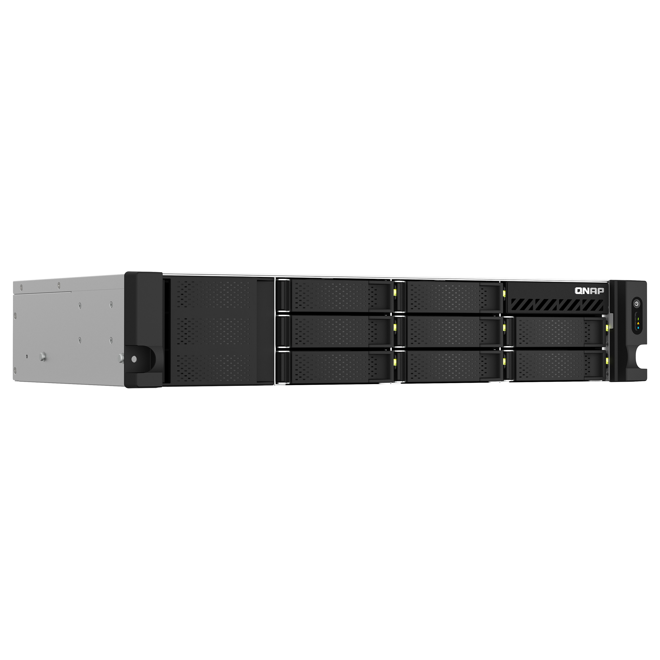 NAS QNAP TS‑873AeU‑4G 8‑Bay Rackmount / AMD Ryzen V1000 V1500B (4 cores / 8 threads, 2.2GHz) /4GB DDR4 / 8xSATA 6Gbps - 3