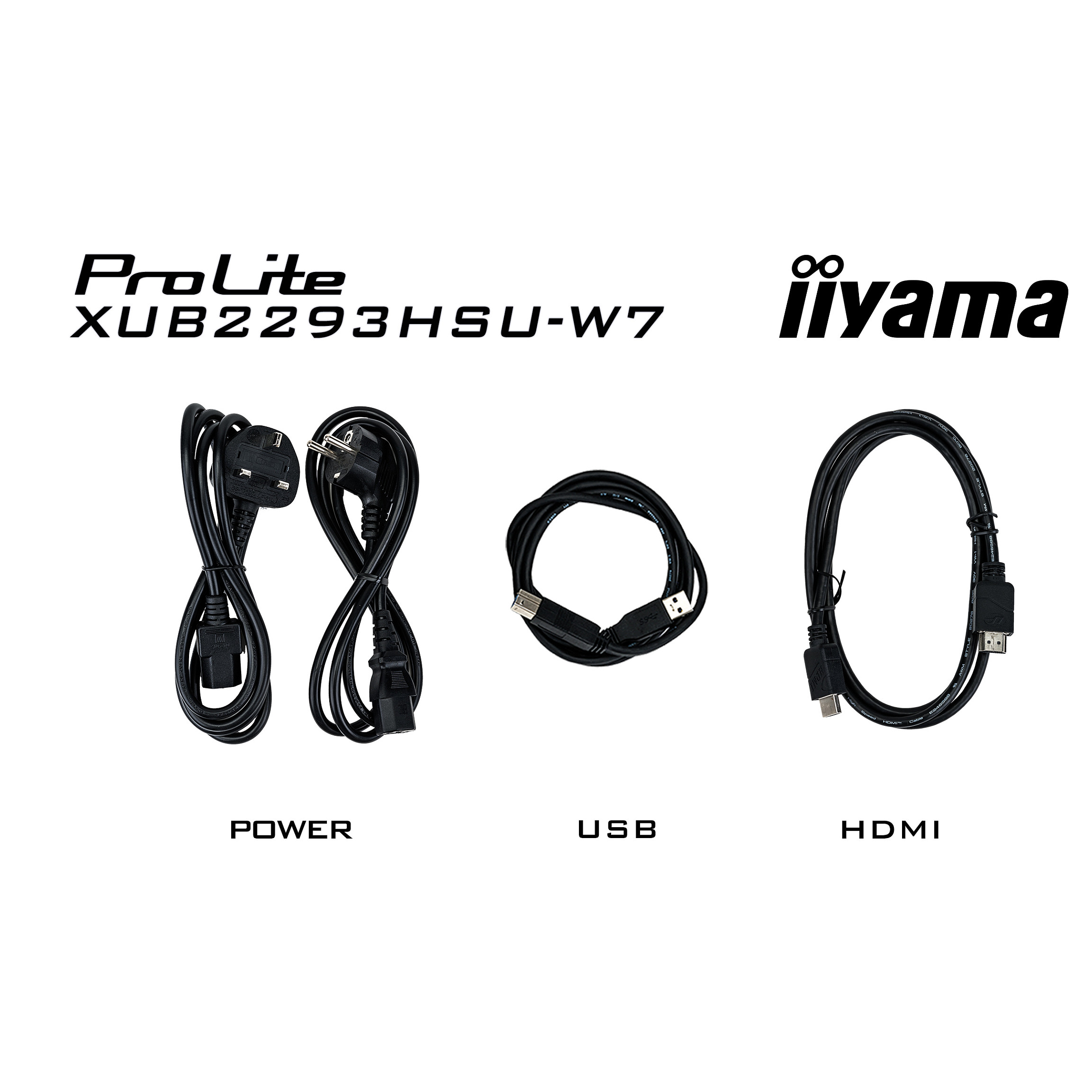 Monitor IIYAMA XUB2293HSU-W7 / 21.5" / Full HD IPS LED / 100 Hz / 1ms / USB + HDMI + DP - Bardhë - 14