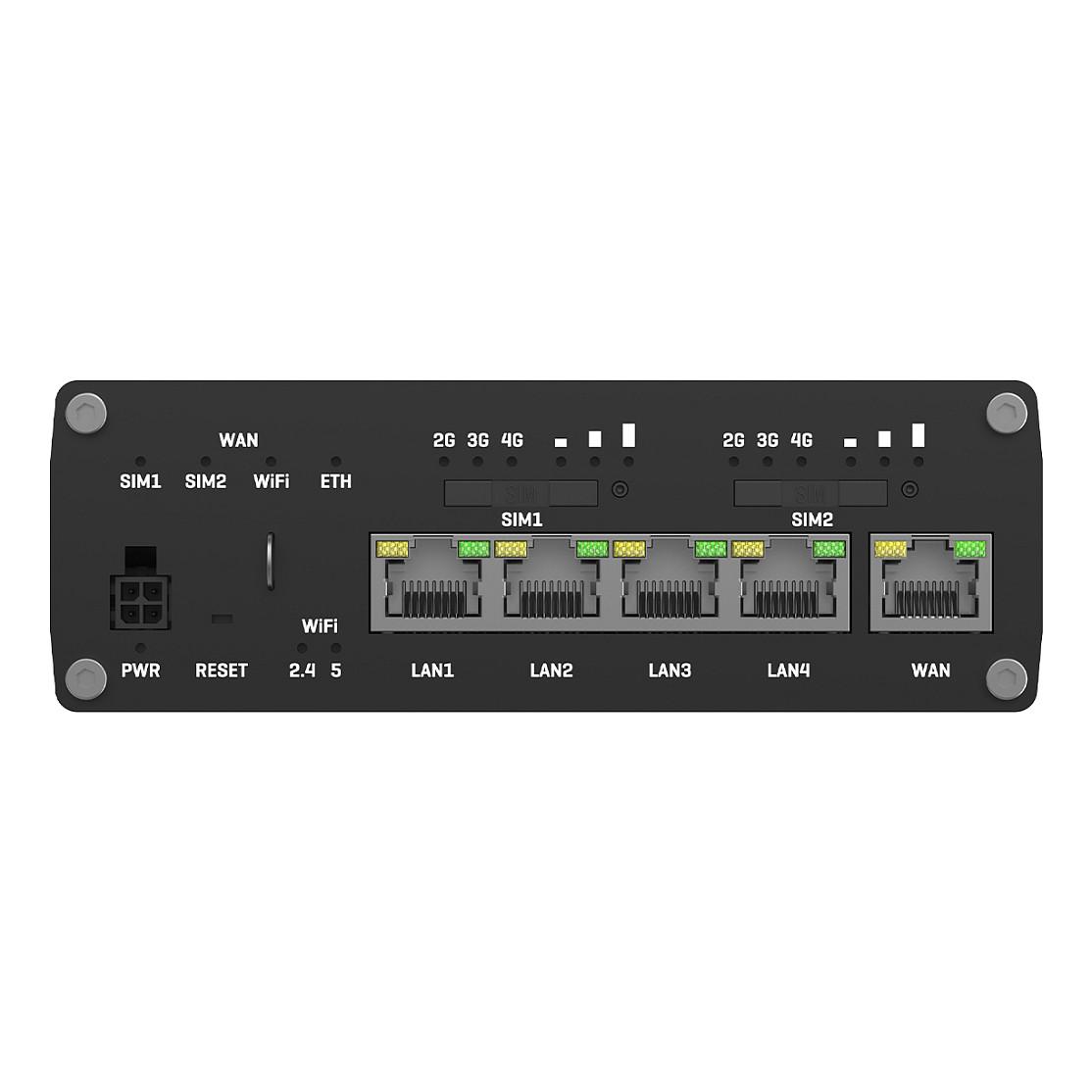 Ruter Industrial Teltonika RUTX12, Dual 4G LTE Cat 6, Dual SIM, Wi-Fi 5 Dual-Band, 5x Gigabit Ethernet, GPS, Bluetooth - Zezë - 4