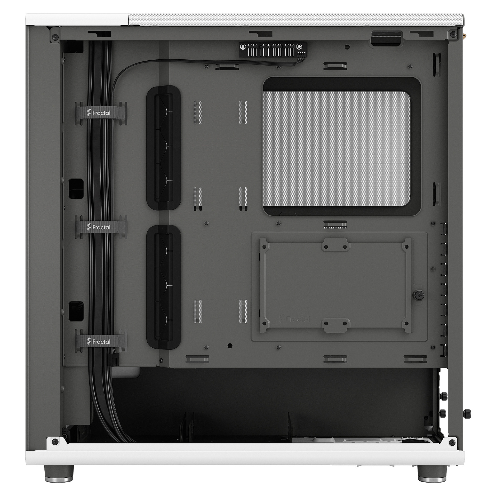 Kasë Midi Tower Fractal Design North Chalk Window Mesh – Bardhë - 10