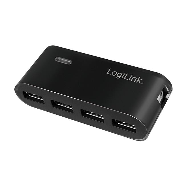 Splitter USB LogiLink UA0085 / 4x USB 2.0 / 480 Mbit/s / 5V/2A - Zezë