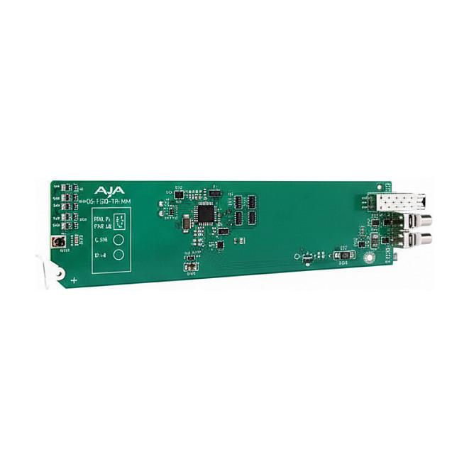 Konvertues Video AJA OG-FiDO-TR-MM, 3G-SDI në Fibër Optike Multi-Mode LC, deri 700m OM4, 300m OM3, 150Mbps–3Gbps, openGear - Zezë