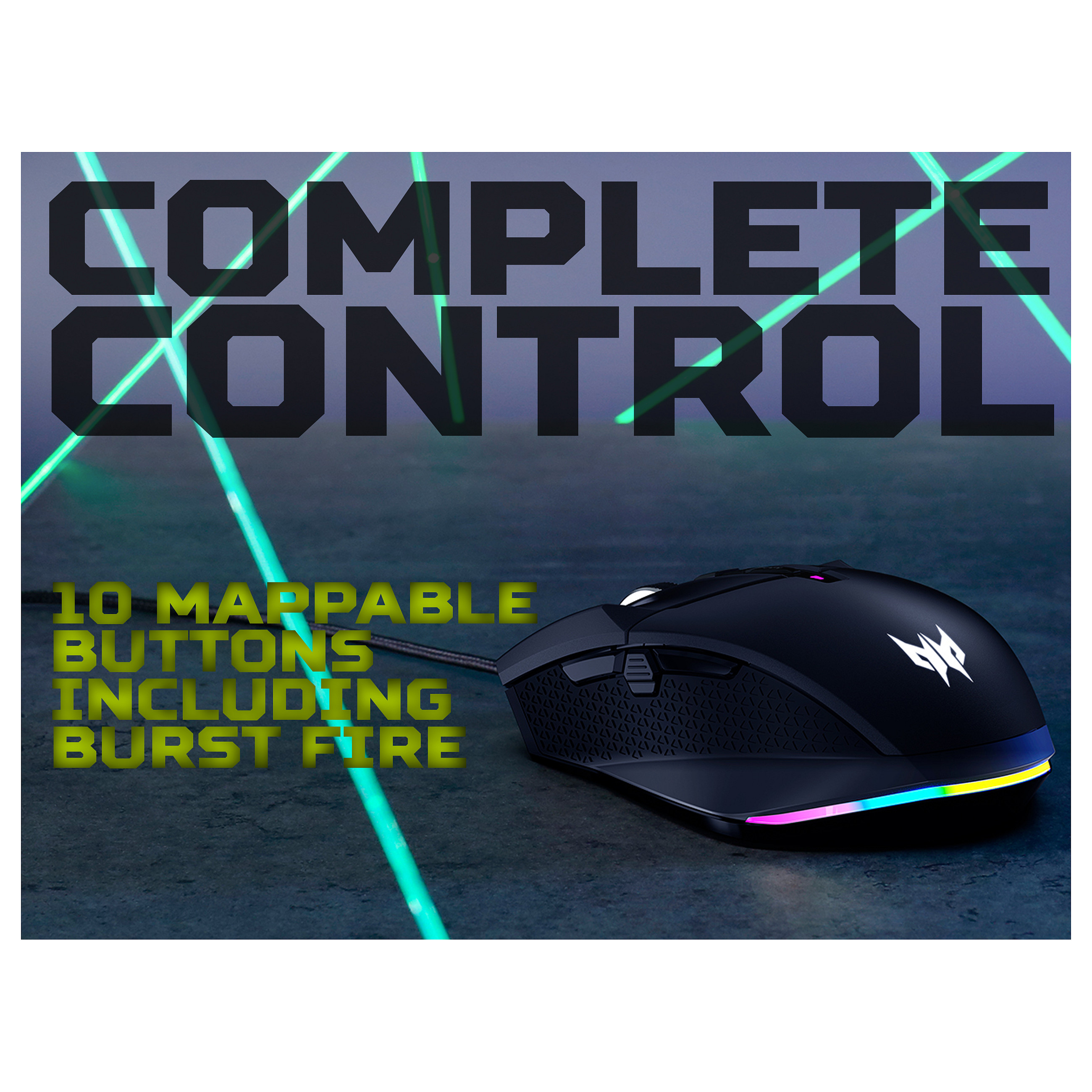 Maus Gaming Acer Predator CESTUS 335 Wired / 19.000DPI / 10 butona - Zezë - 6