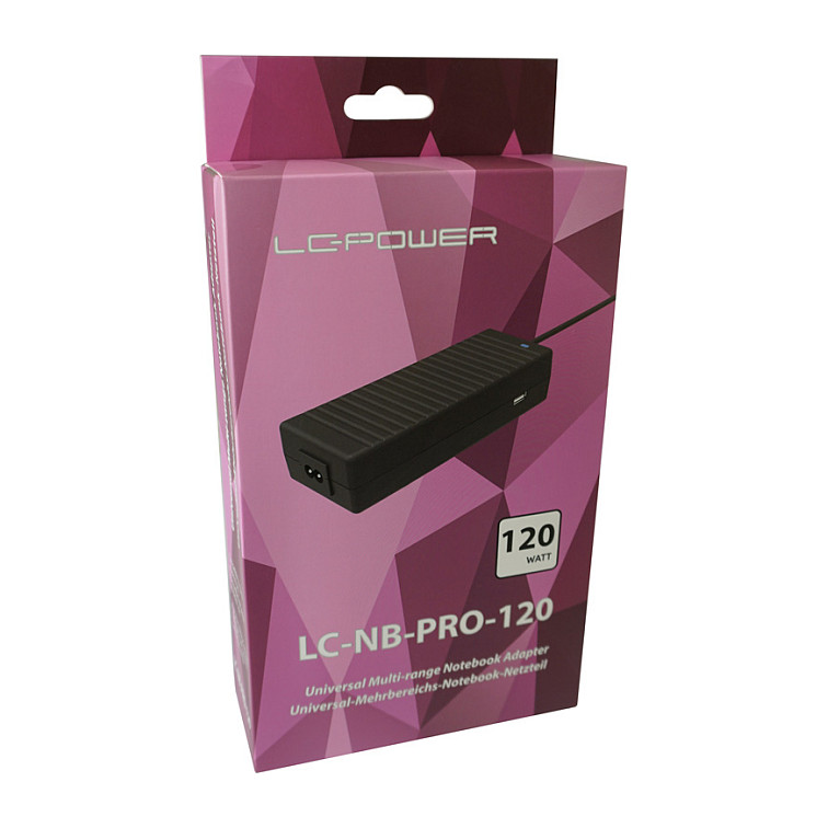 Adapter për Laptop LC-Power LC-NB-PRO-120 / 120W / Universal - Zezë - 7