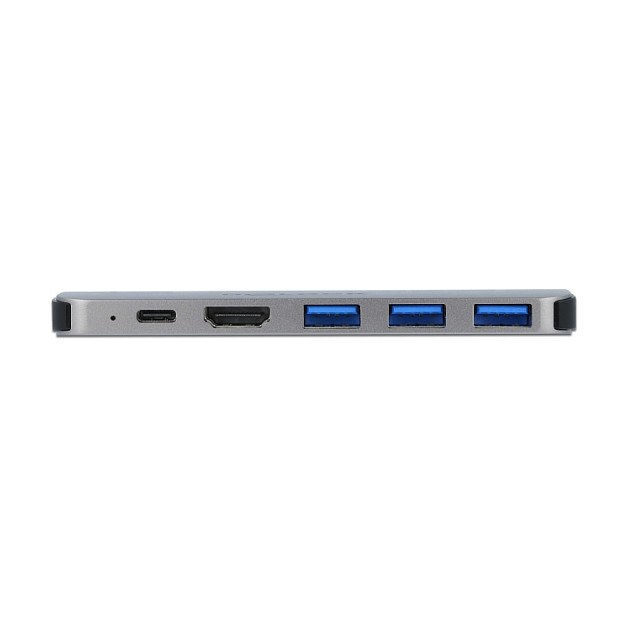Docking Station për MacBook / 2xHDMI / 3xUSB-A / 1xUSB-C - Argjend - 3