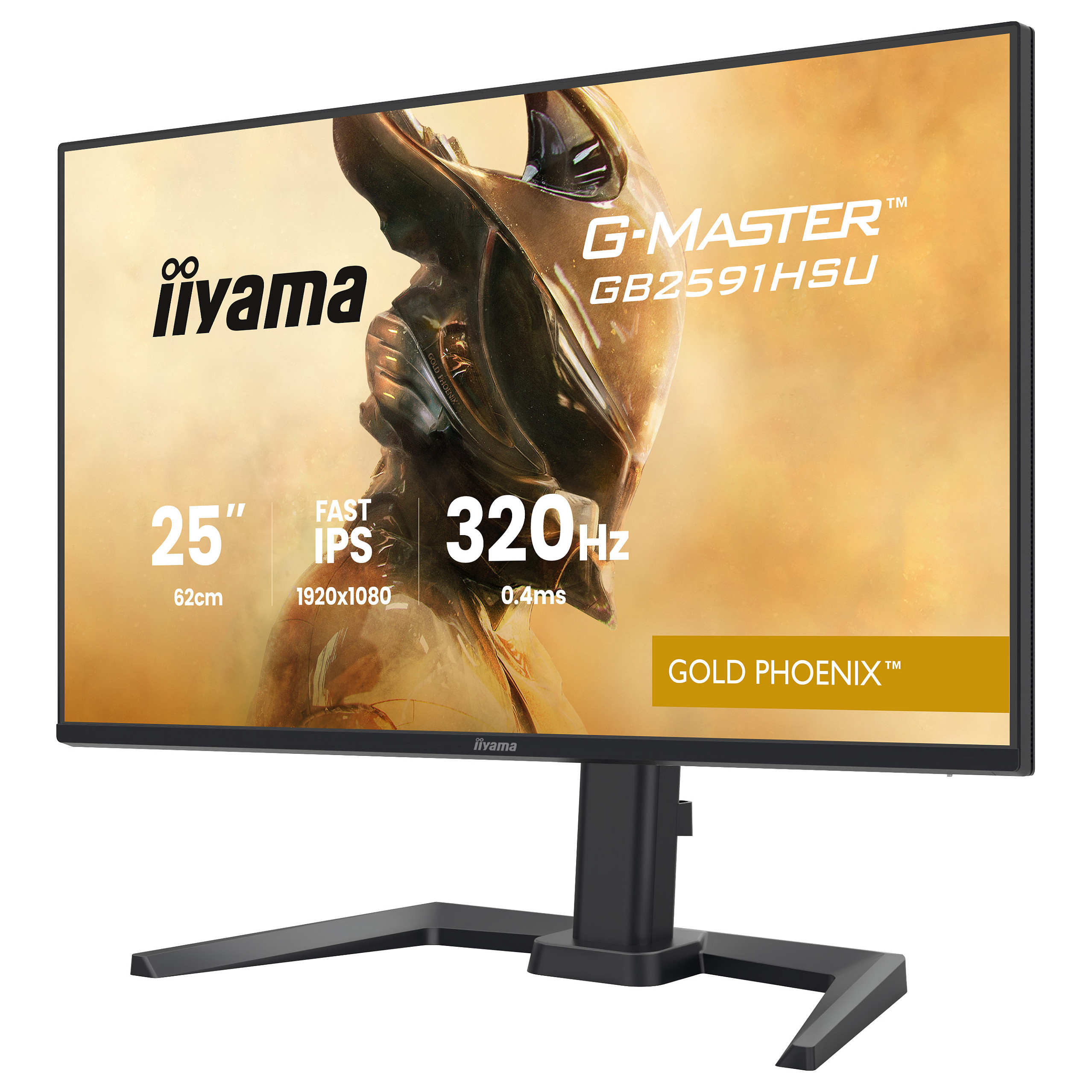 Monitor Gaming iiyama G-MASTER Gold Phoenix™ GB2591HSU-B1 / 24.5" / Full HD Fast IPS LED / 320Hz / 0.4ms / USB+HDMI+DP - Zezë - 6