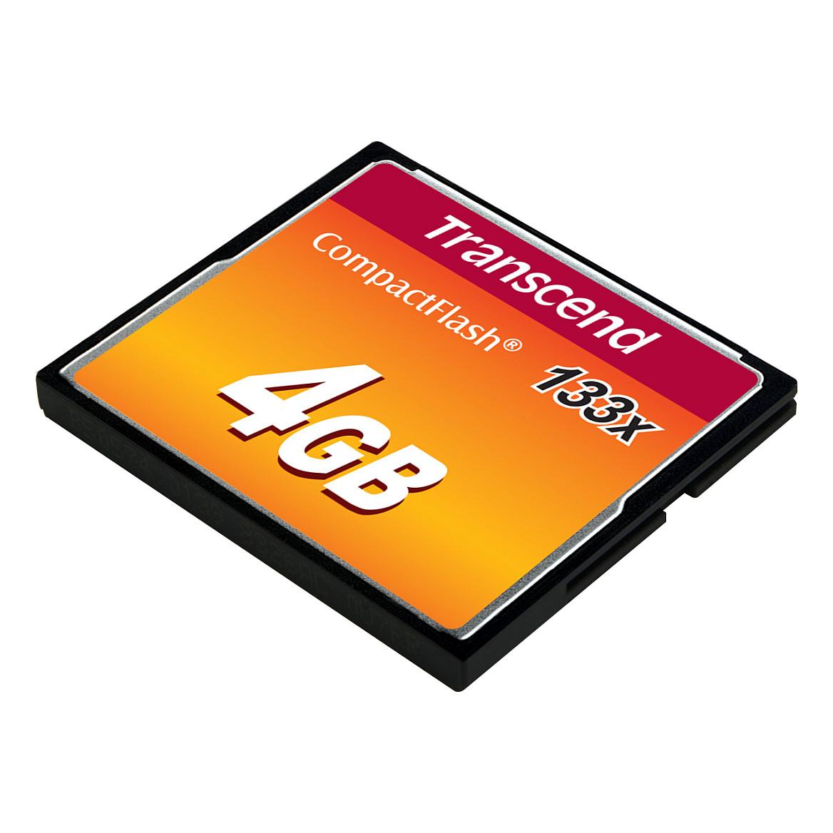 Kartë Memorie SD Transcend CompactFlash 133 / TS4GCF133 / 4GB / CF / 133x / UDMA 4 / MLC / 50MB/s / 20MB/s - Zezë/Portokalli/Rozë - 3