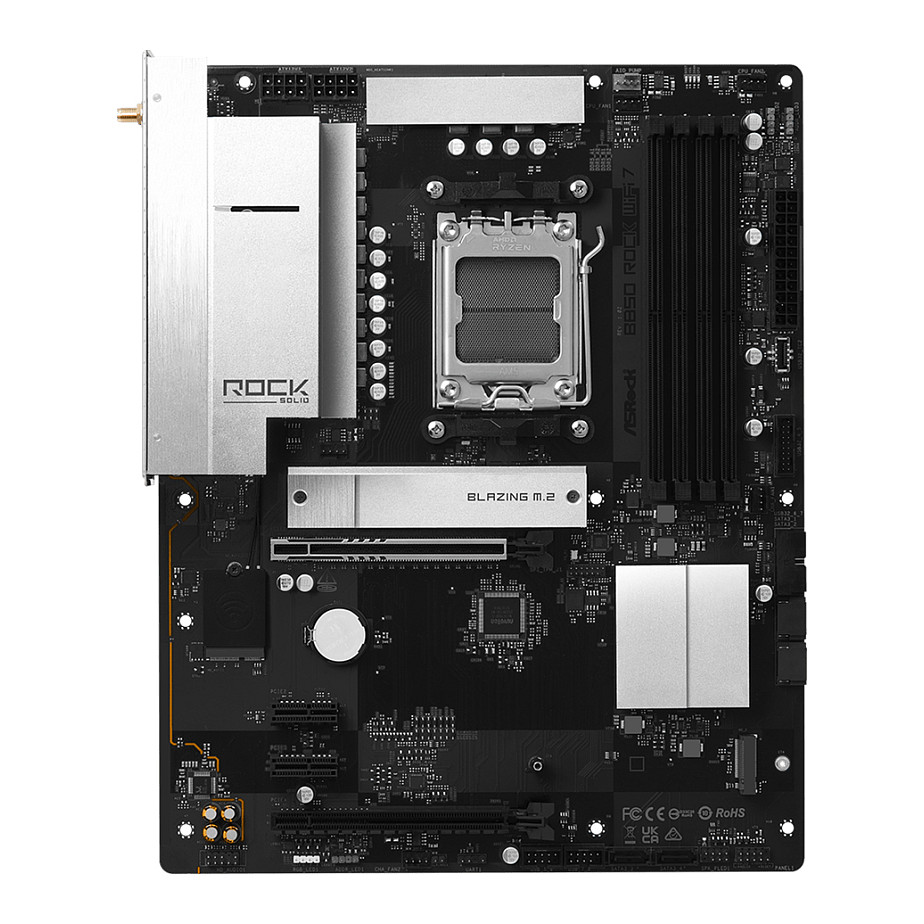 Pllakë Amë AMD AM5 ASRock B850 Rock WiFi7/ ATX / HDMI - 3
