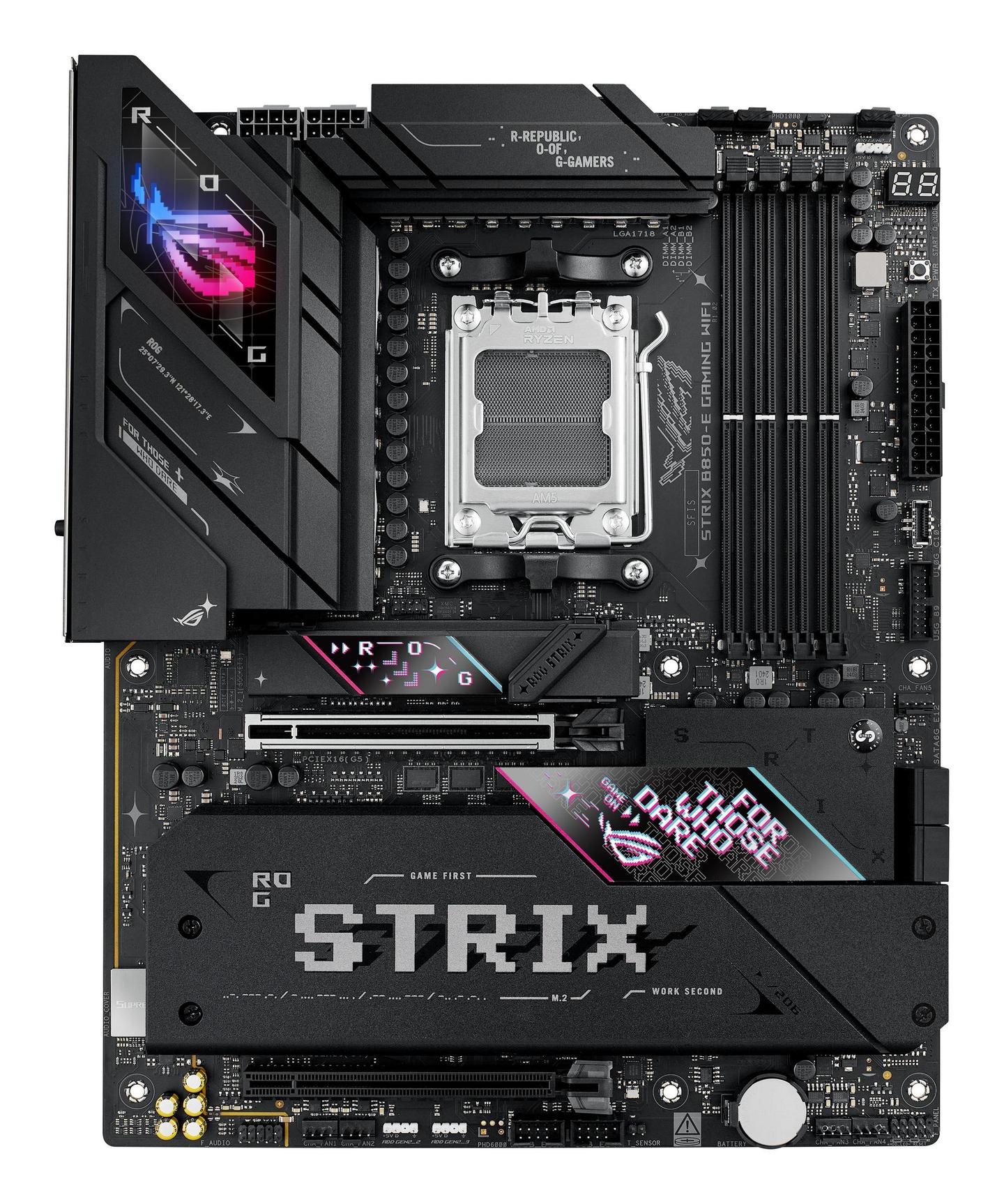 Pllakë Amë ASUS ROG Strix B850-E Gaming WIFI / AMD B850 / AM5 / ATX / DDR5 / PCIe 5.0 / Wi-Fi 7 / 5GbE  - 2