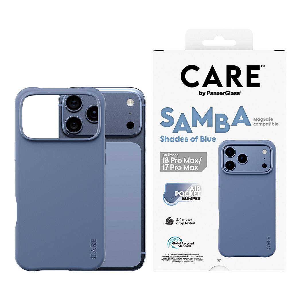 Case për Telefon PanzerGlass CARE Samba, iPhone 17 Pro Max/18 Pro Max, MagSafe - Blu - 3